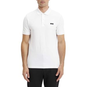 Calvin Klein Stretch Pique Slim Button Korte Mouw Poloshirt