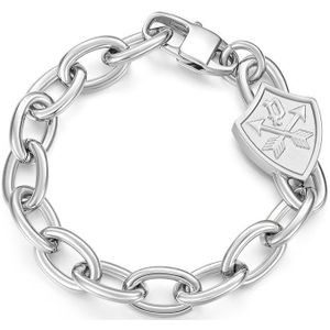 Police Heritage Crest Bracelet Zilver  Man