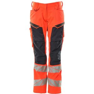 Mascot Accelerate Safe Broek met kniezakken 19578-236 - hi-vis rood/donkermarine
