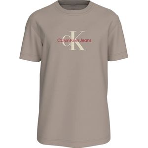Calvin Klein Jeans Distressed Monologo T-shirt Met Korte Mouwen