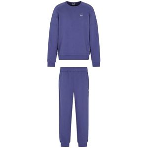EA7voor mannen. 7M000912_AF10377 Trainingspak Elegant marine (XXL), Casual, Katoen, Marineblauw