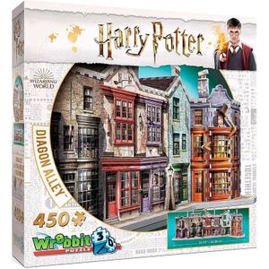 Wrebbit Harry Potter Diagon Alley 3d Puzzle Veelkleurig