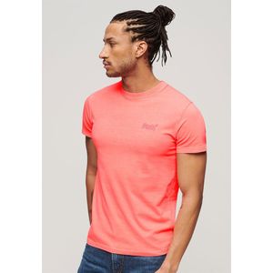 Superdry Essential Logo Emb Neon Short Sleeve T-shirt Oranje 2XL Man