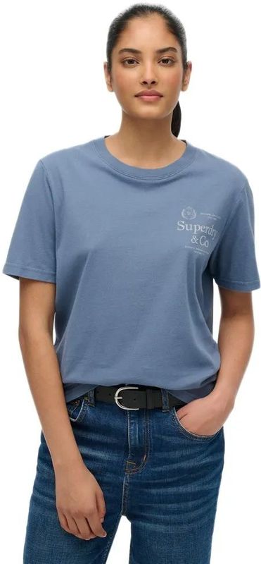 Superdry - Luxe Casual Relaxed T-shirt - Katoen - Korte Mouwen