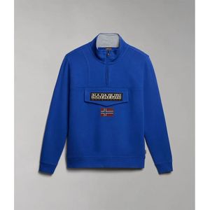 Napapijri Burgee 1 Halve Rits Sweatshirt Blauw Man