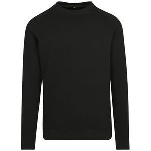 Build Your Brand Raglan Sweat Sweatshirt Zwart 5XL Man