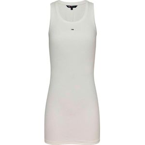 Tommy Jeans - Bodycon Jurk - Mini - Zwart - 96% Regeneratief Katoen, 4% Elastaan
