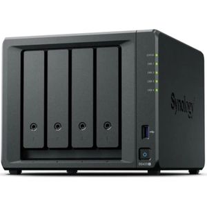 Synology NAS-Netzwerk-Speicher DS425+ 16TB Schwarz Intel Celeron J4125, Netwerkopslag, Zwart