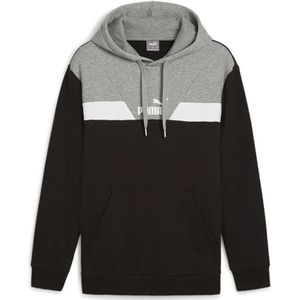 Puma Power Colorblock Hoodie Zwart,Grijs Man