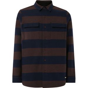Oakley Apparel Bear Cozy Flannel Long Sleeve Shirt Bruin,Blauw S Man
