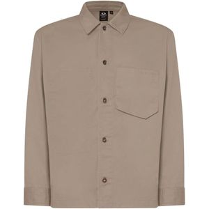 Oakley Apparel Cotton Overshirt Overhemd Met Lange Mouwen