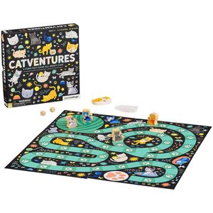 Petit Collage Catventures A Purr-fect All About Cats Board Game Veelkleurig