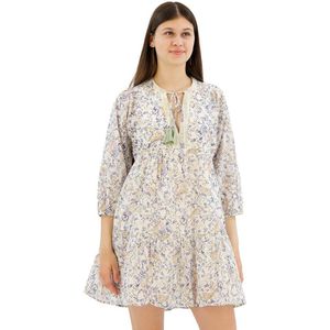 Pepe Jeans Maisie Long Sleeve Midi Dress Beige M Vrouw