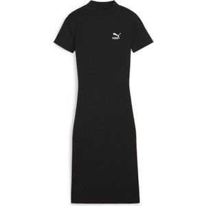 Puma Select Classics Ribbed Sleeveless Dress Zwart S Vrouw