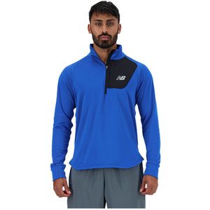 New Balance Heat Grid Half Zip Sweatshirt Blauw XL Man