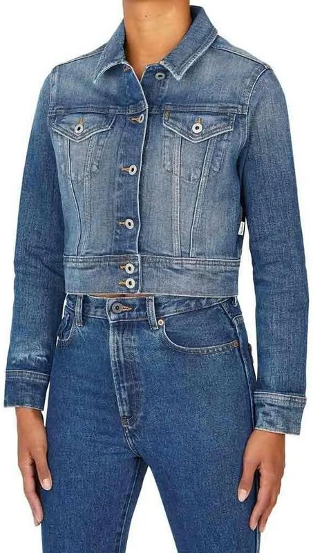 Tussenjas - Effen - Katoen - Normale Pasvorm