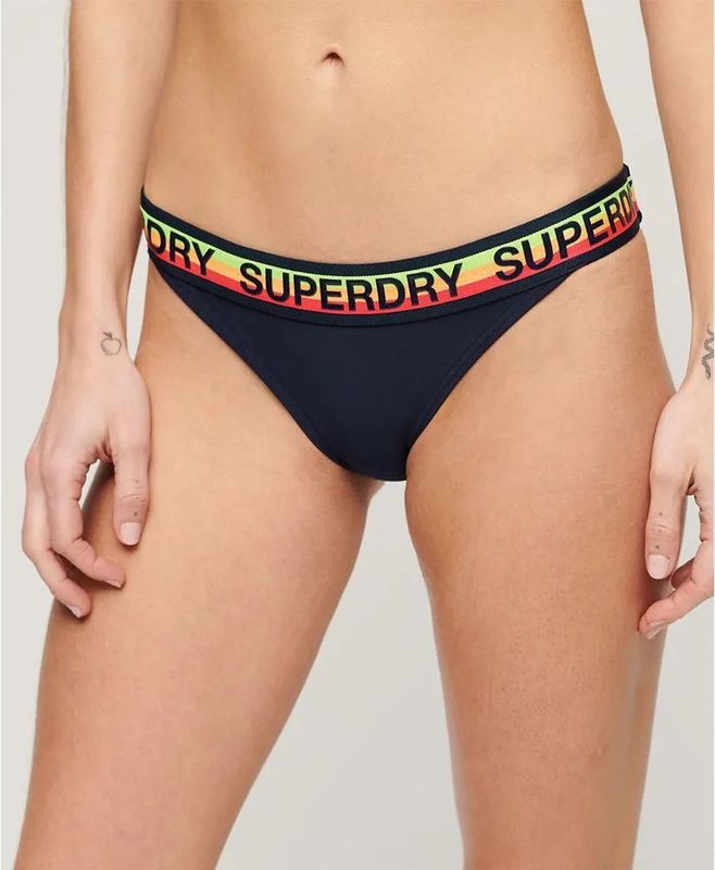 Superdry - Dameszwembroekje - Klassiek - Volledig Gevoerd - Elastische Taille met Logo