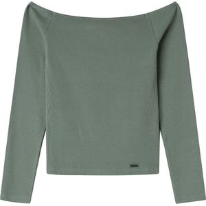 Pepe Jeansvoor meisjes. PG503156 Greta groen T-shirt (10Años= 140cm), Casual, Katoen, Lange mouwen, kinderkleding