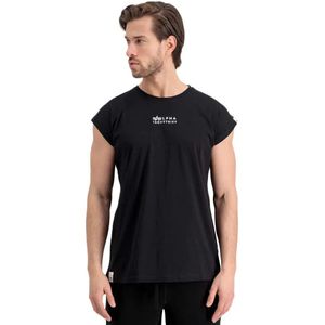 ALPHA INDUSTRIES - Organics EMB T-shirt - Mouwloos - Groen - Biologisch Katoen