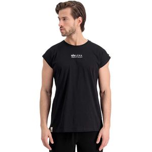 Alpha Industries Organics Sleeveless Emb Short Sleeve T-shirt Zwart S Man