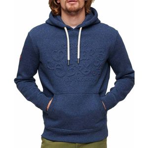Superdry Embossed Archive Graphic Hoodie Blauw 2XL Man