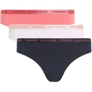 Tommy Hilfiger Shiny Waistband Tanga 3 Eenheden