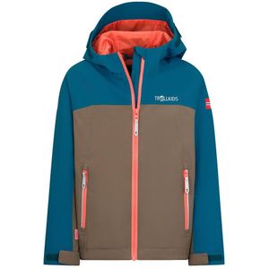 Trollkids - Telemark - Regenjas - Waterdicht - 100% Polyester, 5.000mm Waterkolom