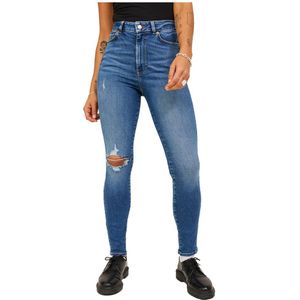 Jack & Jones Vienna Skinny Fit Cse1008 High Waist Jeans Blauw L / 34 Vrouw