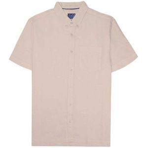 Happy Bay Pure Linen Rose All Day Short Sleeve Shirt Beige M Man