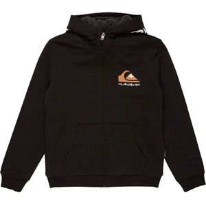 Zwart - Vest - Katoen/Polyester - Met Capuchon - Lange Mouwen