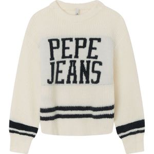 Pepe Jeans Savia Sweater Beige,Wit 8 Years Meisje