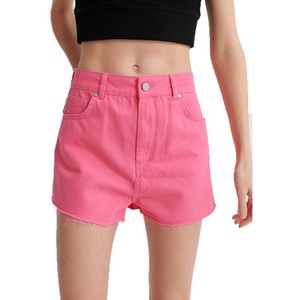Superdry Ruby Cut Off Shorts Roze 25 Vrouw