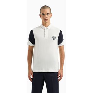 Armani Exchange 3dzflk_zjm5z Short Sleeve Polo Wit XL Man