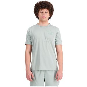 New Balance Graphic Impact Run Short Sleeve T-shirt Groen M Man