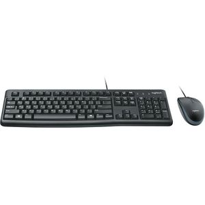 Logitech Desktop MK120 toetsenbord Inclusief muis USB Russisch Zwart