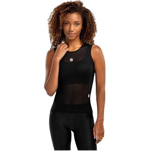 Siroko - Landscape - Mouwloos Basislaag - Zwart - Lichtgewicht Materiaal