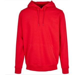 Build Your Brand Heavy Hoodie Rood XS Man