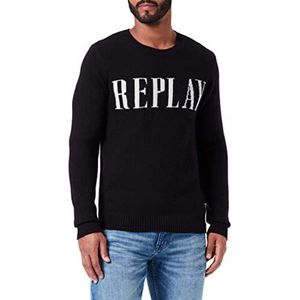 Replay Uk8514.000.g22726 Sweater Zwart S Man