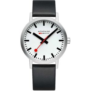 Mondaine Classic 40 Mm Watch Zwart