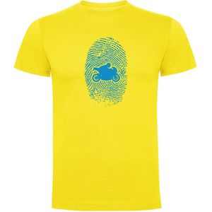 Kruskis Motorbiker Fingerprint T-shirt Met Korte Mouwen