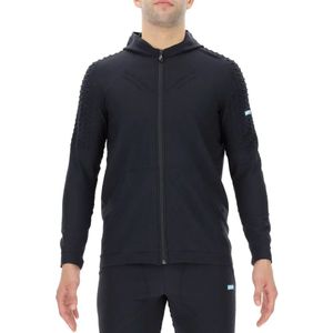 Vest UYN Men Run Fit OW Hooded Full Zip Blackboard