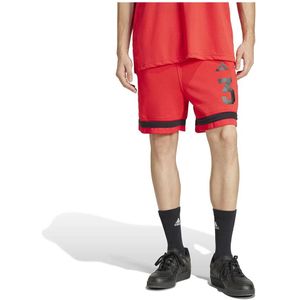 adidas - Shorts - Zwart - French Terry - Normale Pasvorm