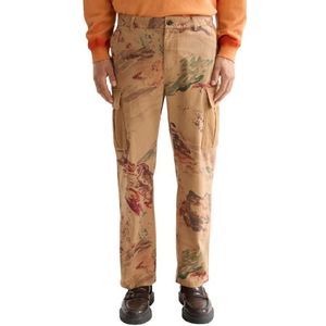 Scotch & Soda Harpe-printed Garment Dyed Loose Tapered Fit Cargobroek