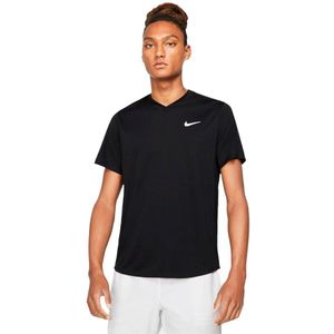 Nike Court Dri Fit Victory Short Sleeve T-shirt Zwart L Man