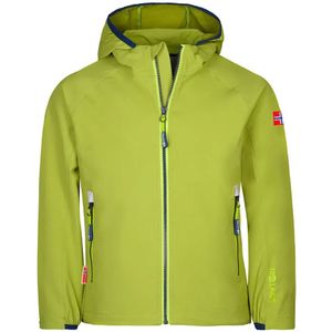 Trollkids - Kvalvika - Softshell Jas - Groen - 152 cm