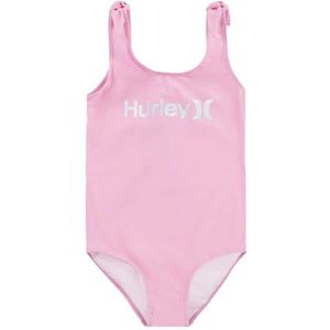 Hurley Shoulder Tie Girl Swimsuit Roze 8-9 Years