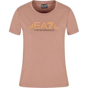 Ea7 Emporio Armani Train Logo Series Eagle Logo Crossover T-shirt Met Korte Mouwen