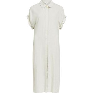 Object Sanne Tiana Short Sleeve Long Dress Beige 40 Vrouw