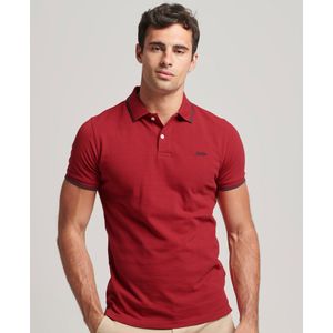 Superdry Vintage Tipped Short Sleeve Polo Rood 2XL Man