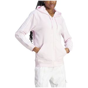 Adidas Essentials 3 Stripes French Terry Regular Full Zip Sweatshirt Wit XS / Regular Vrouw